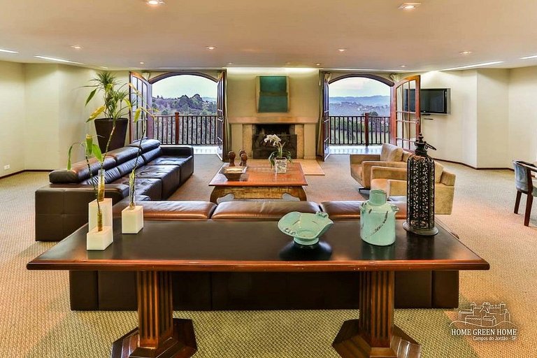 Flat with Fireplace and Sunset View