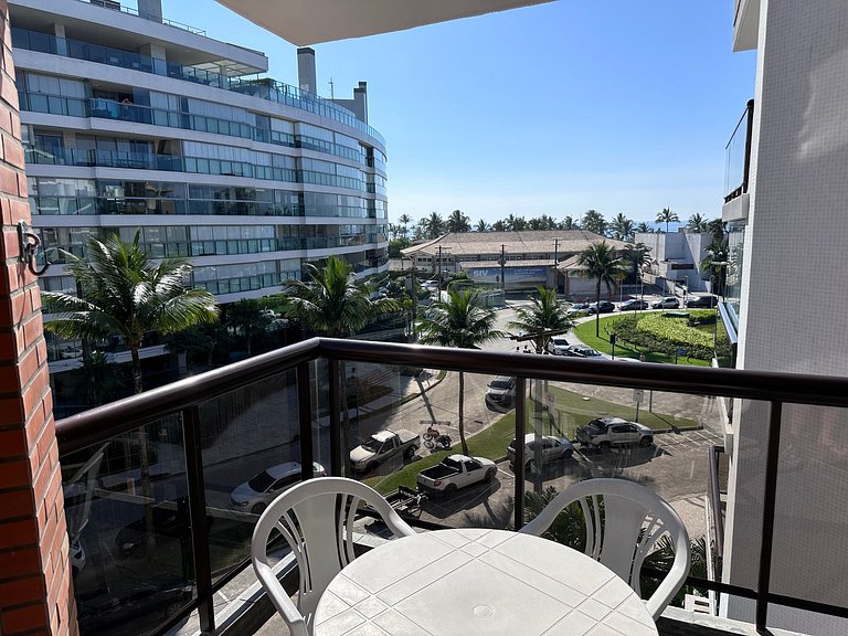 Apartamento pé na areia em Riviera de São Lourenço