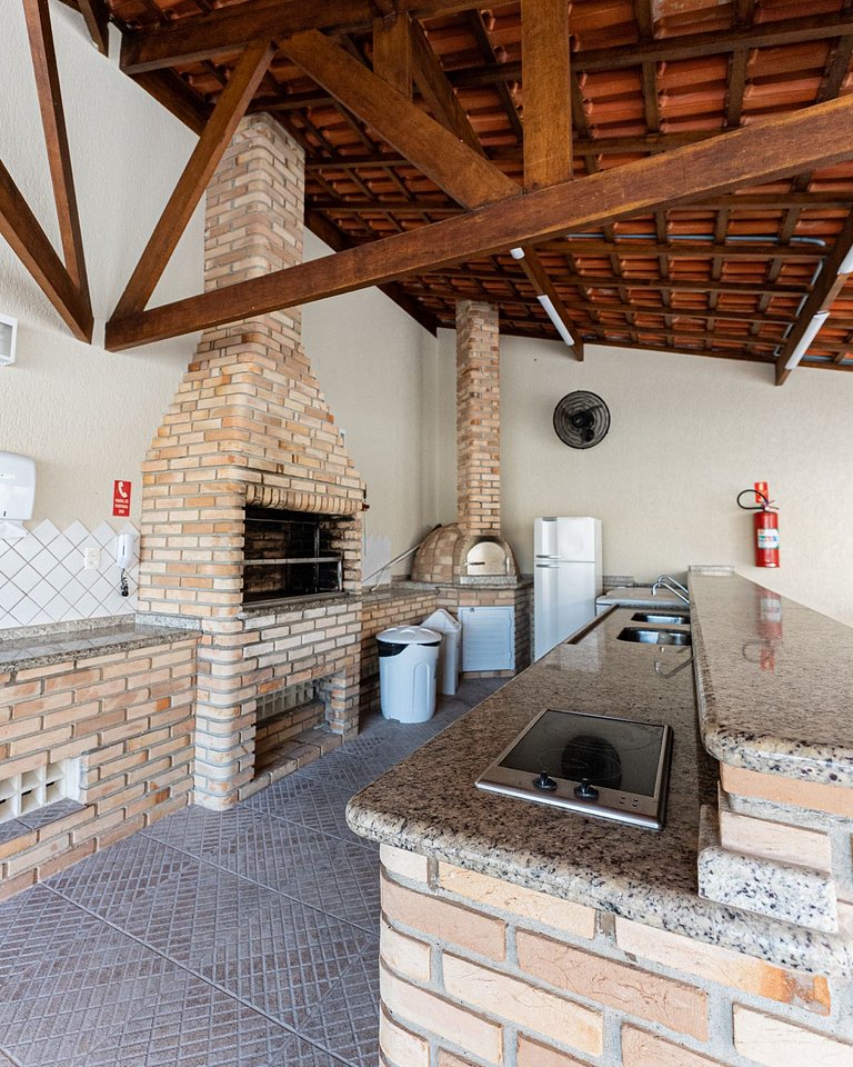 Apartamento pé na areia em Riviera de São Lourenço
