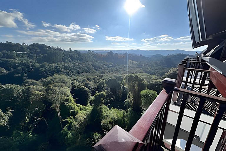 Duplex com vista para pôr do sol