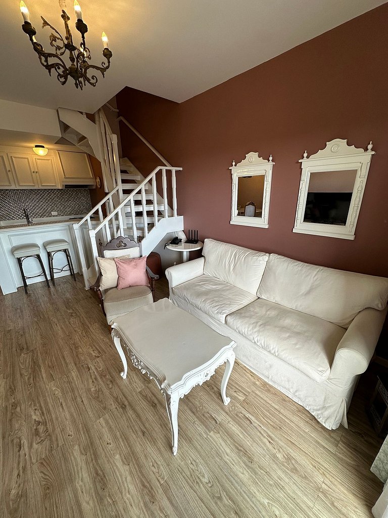 Apartamento Rosa en Castelo para Familia