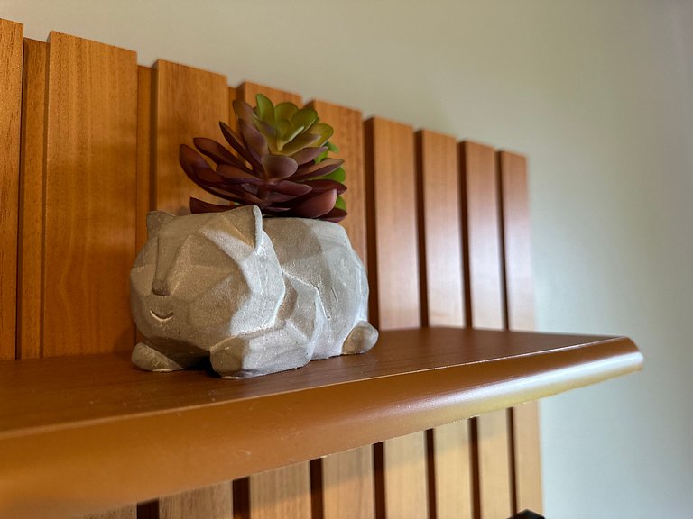 Flat com Lareira e Banheira | Home Green Home - Campos