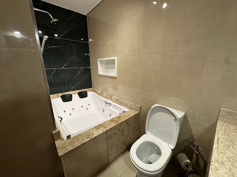 Flat com Lareira e Banheira | Home Green Home - Campos