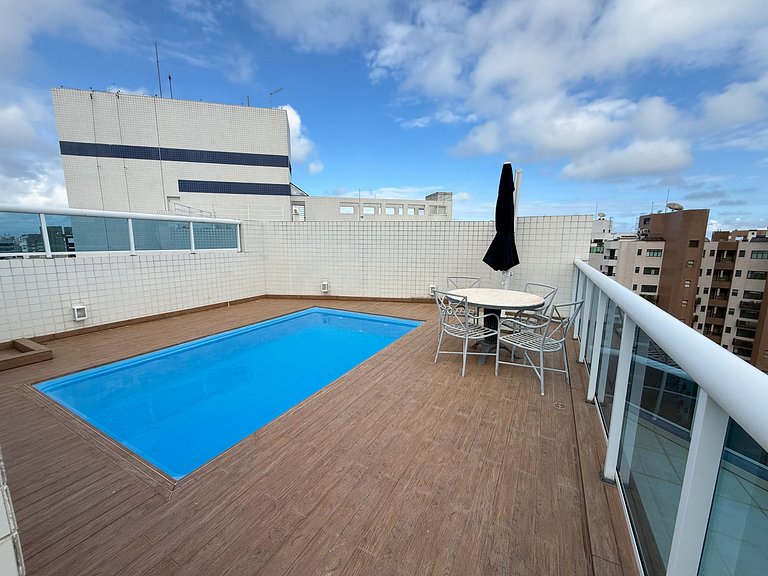 Cobertura com Piscina Privativa e Vista Mar