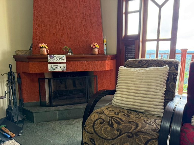 Flat with Fireplace and Sunset View