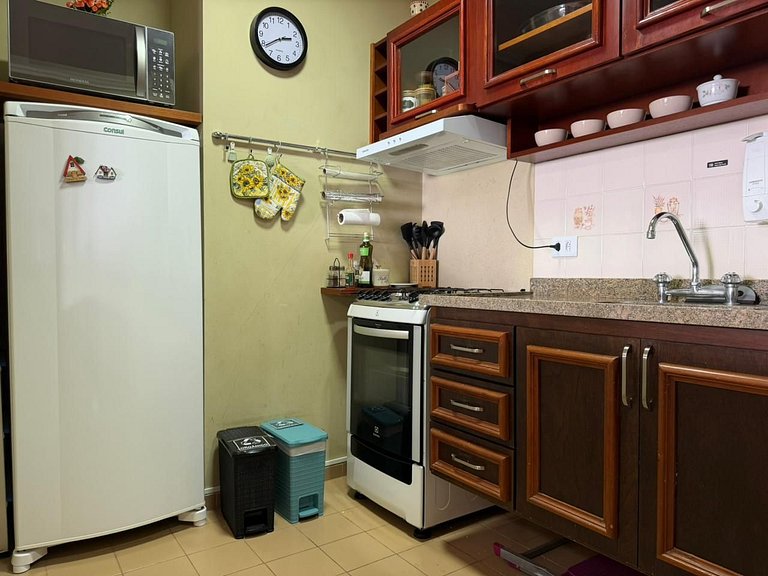 Apartamento com lareira y vista al atardecer