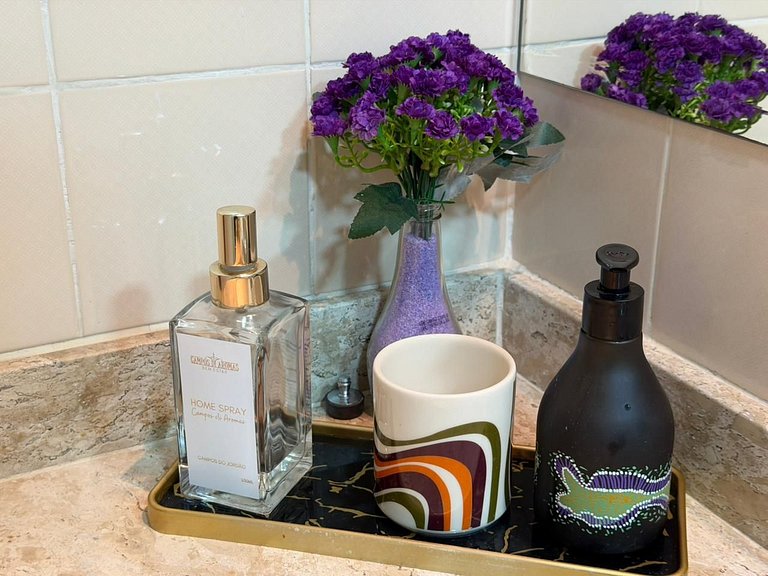 Flat com Lareira e Vista Pôr do Sol