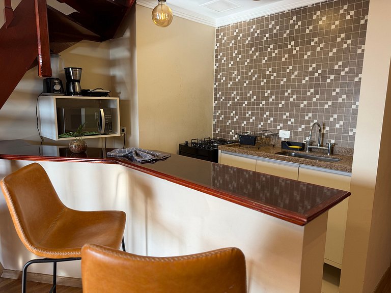 Refugio dúplex encantador con vista