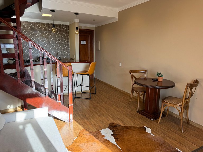 Refugio dúplex encantador con vista