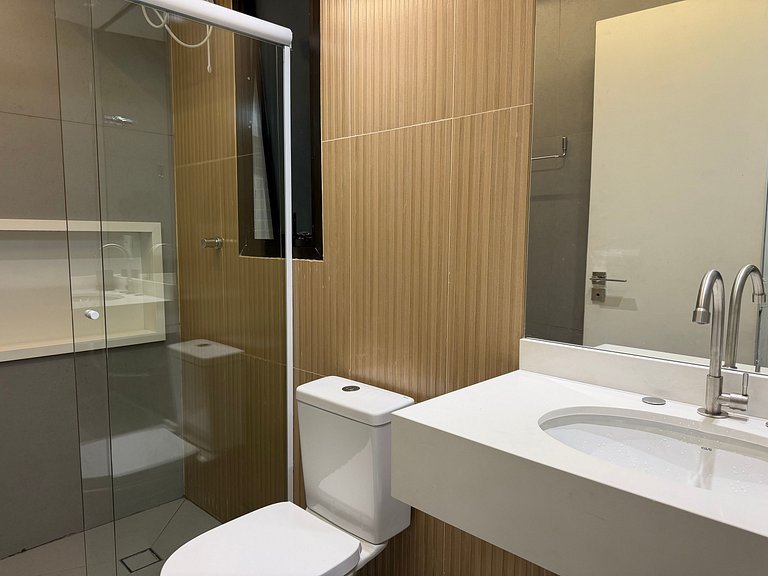 Apartamento pé na areia em Riviera de São Lourenço