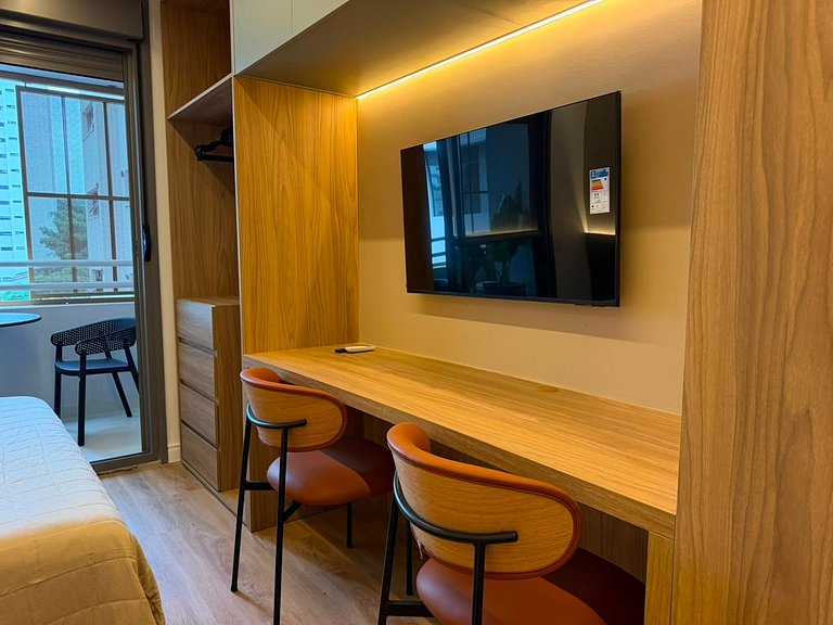 Estudio p 3 personas Vila Madalena • Pet Friendly