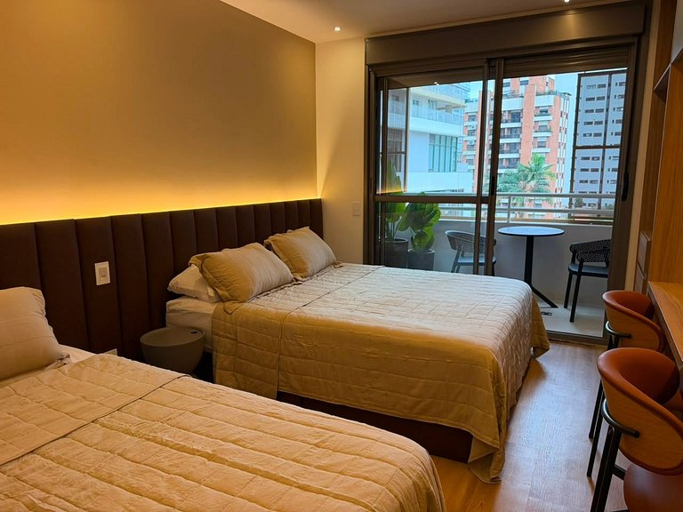 Estudio p 3 personas Vila Madalena • Pet Friendly