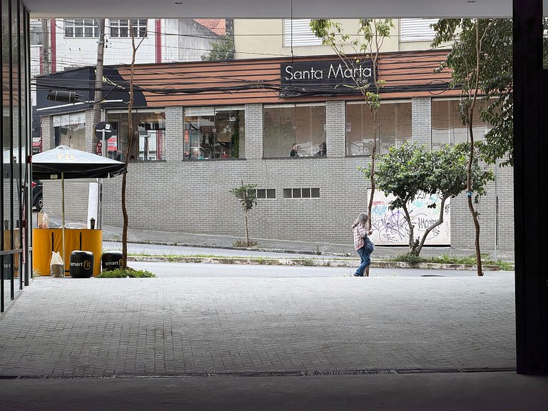 Studio p/ 4 • Vila Madalena • Ar + Cozinha