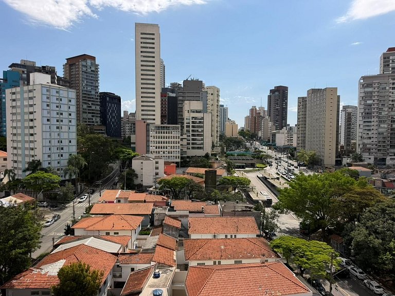 Studio na Vila Madalena • Cama Queen + Ar-cond