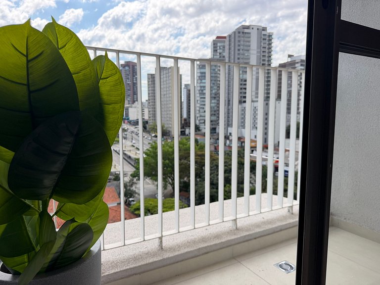 Studio na Vila Madalena • Cama Queen + Ar-cond