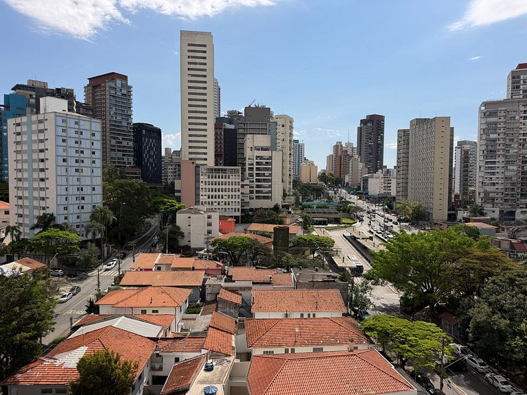 Studio na Vila Madalena • Cama Queen + Ar-cond