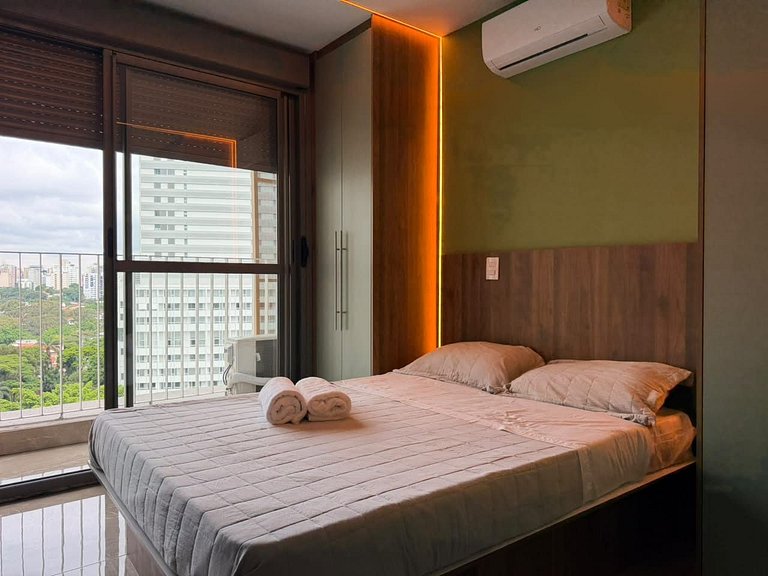 Hospedagem para casal, Isla 1212, varanda, São Paulo